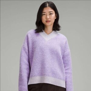 Lululemon Wool-Alpaca V Neck Sweater